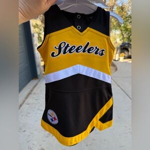 NFL Steelers Kids Baby Cheerleading Dress 9-12m